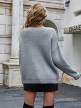 Loose Solid Color Turtleneck Sweater