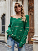 V-neck Pullover Losse Sweater