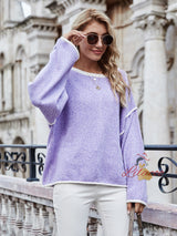 Round Neck Loose Plus Size Sweater