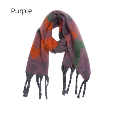 Thickened Love Jacquard Scarf Shawl