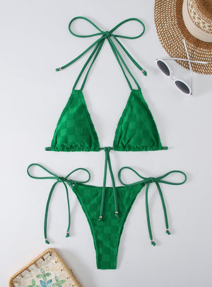 Sexy Split Long Rope Triangle Bikini