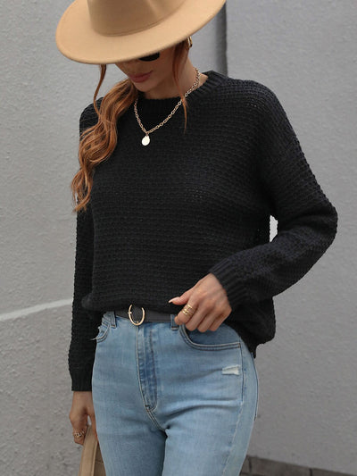 Women Round Neck Loose Sweater