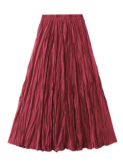 Women Slim Pleated Skirt