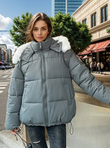 Cotton-padded Jacket Loose Down Jacket Coat