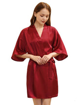 Women Loose Silk Nightgown