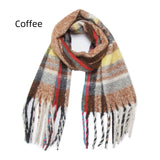 Coarse Tassel Color Matching Scarf