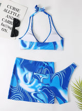 Short Skirt Split Swimsuit Three-piece Suit