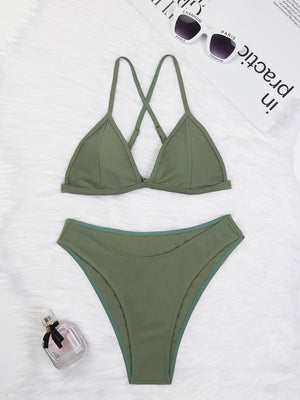 Fashion Sexy Solid Color Bikini