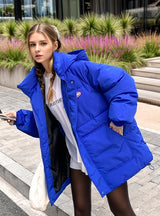 Loose HoodedCotton-padded Jacket Warm Coat