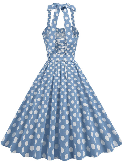 Hepburn Polka-dot Retro Dress