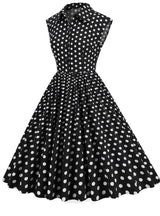 Women Polka Dot Retro Dress