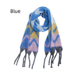 Thick Wavy Jacquard Coarse Fringed Scarf