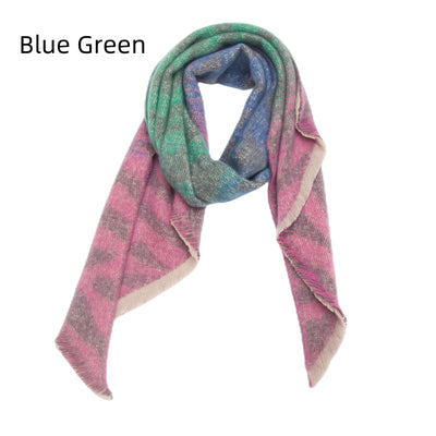 Jacquard Zebra Diagonal Scarf