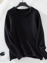 Loose Round Neck Leisure Curling Sweater