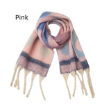 Thickened Jacquard Thick Tassel Gradient Polka-dot Scarf