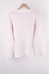 Long Sleeve Bow Knit Sweater