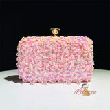 Holding Evening Double-sided Beaded Sequined Bag