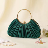 Ring Pleated Dinner Bag Handbag