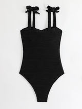 One-piece Solid Color Swimsuit