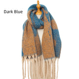 Thickened Jacquard Tassel Polka Dot Scarf