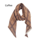 Women Checked Diagonal Scarf