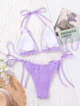 Triangle Cup Sexy 3D Flower Bikini