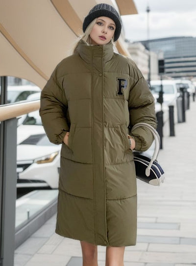 Long Over-the-knee Down Jacket Coat