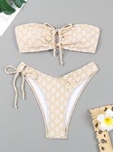 Print Straps Two Piece Bikini