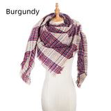 Plaid Square Scarf Thickened Scarf Shawl