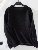 Loose Round Neck Leisure Curling Sweater