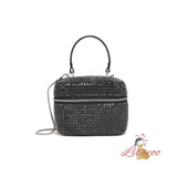 Diamond-encrusted Chain Portable Bucket Bag