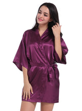 Women Loose Silk Nightgown