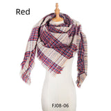 Thick Striped Autumn and Winter Scarf Shawl