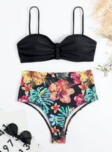 Sexy Ladies Split High Waist Swimsuit