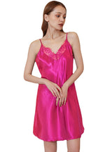 Summer Silk Slim Lace Suspender Nightdress