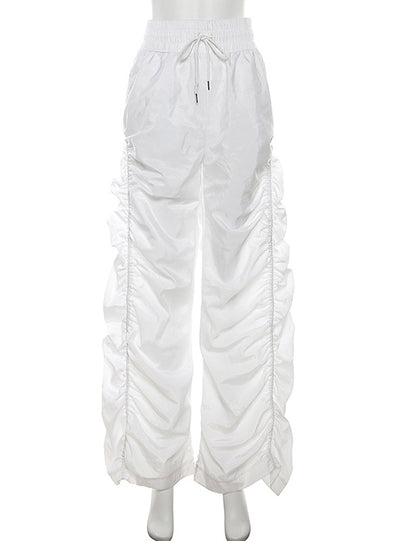 High Waist Pleated Loose Casual Pant