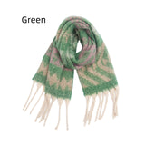 Coarse Tassel Jacquard Scarf