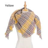 Plaid Square Scarf Thickened Scarf Shawl