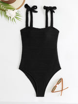 One-piece Solid Color Swimsuit