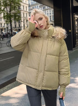 Big Collar Down Slim Cotton-padded Jacket