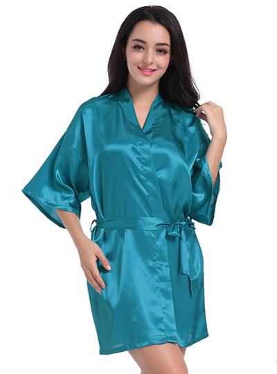 Women Loose Silk Nightgown