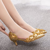 5 cm Thin-heeled Pointed Sandals