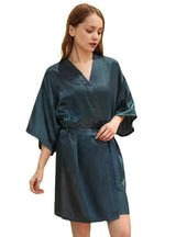 Women Loose Silk Nightgown