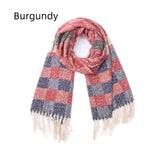 Fringe Stripes Increase Warm Scarf