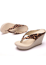 9 cm Bohemian Beach Thick-soled Wedge Slippers