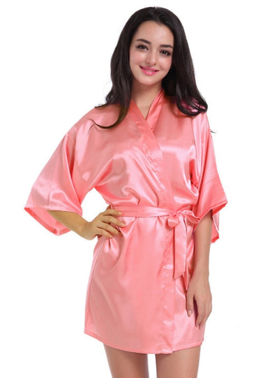 Women Loose Silk Nightgown