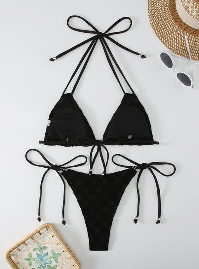 Sexy Split Long Rope Triangle Bikini