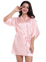 Women Loose Silk Nightgown