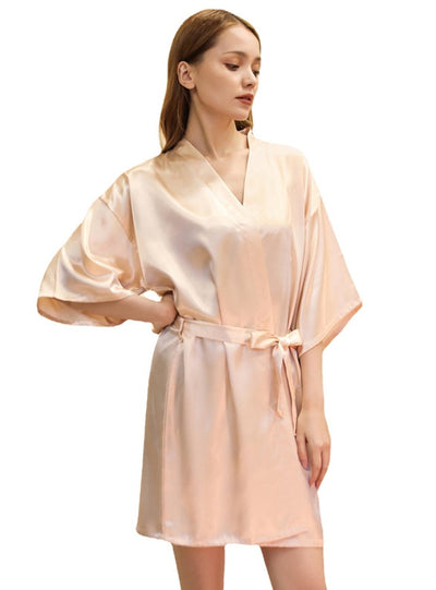 Women Loose Silk Nightgown