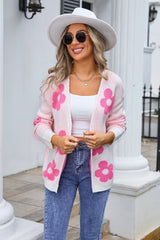 Cardigan Flower Sweater Coat